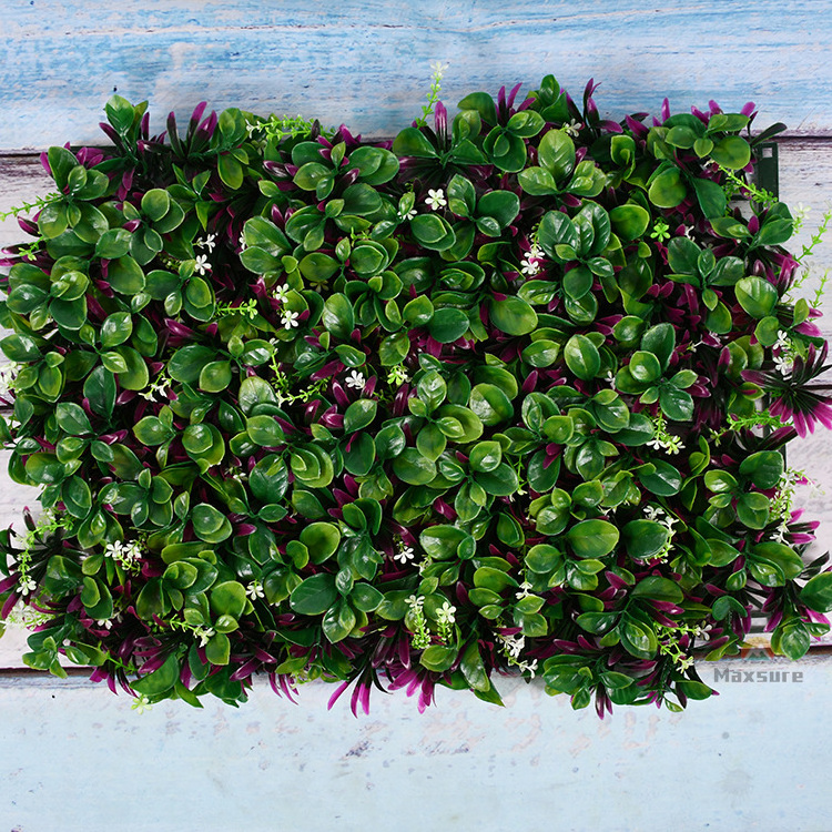 Single Foliage Green Wall Backing Artificial Hedging Panel