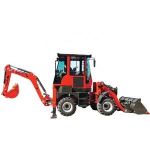 Maxtone machinery 3.5 ton 2.5 tons 4 wheel drive hydraulic 4 loader backhoe mini backhoes loaders