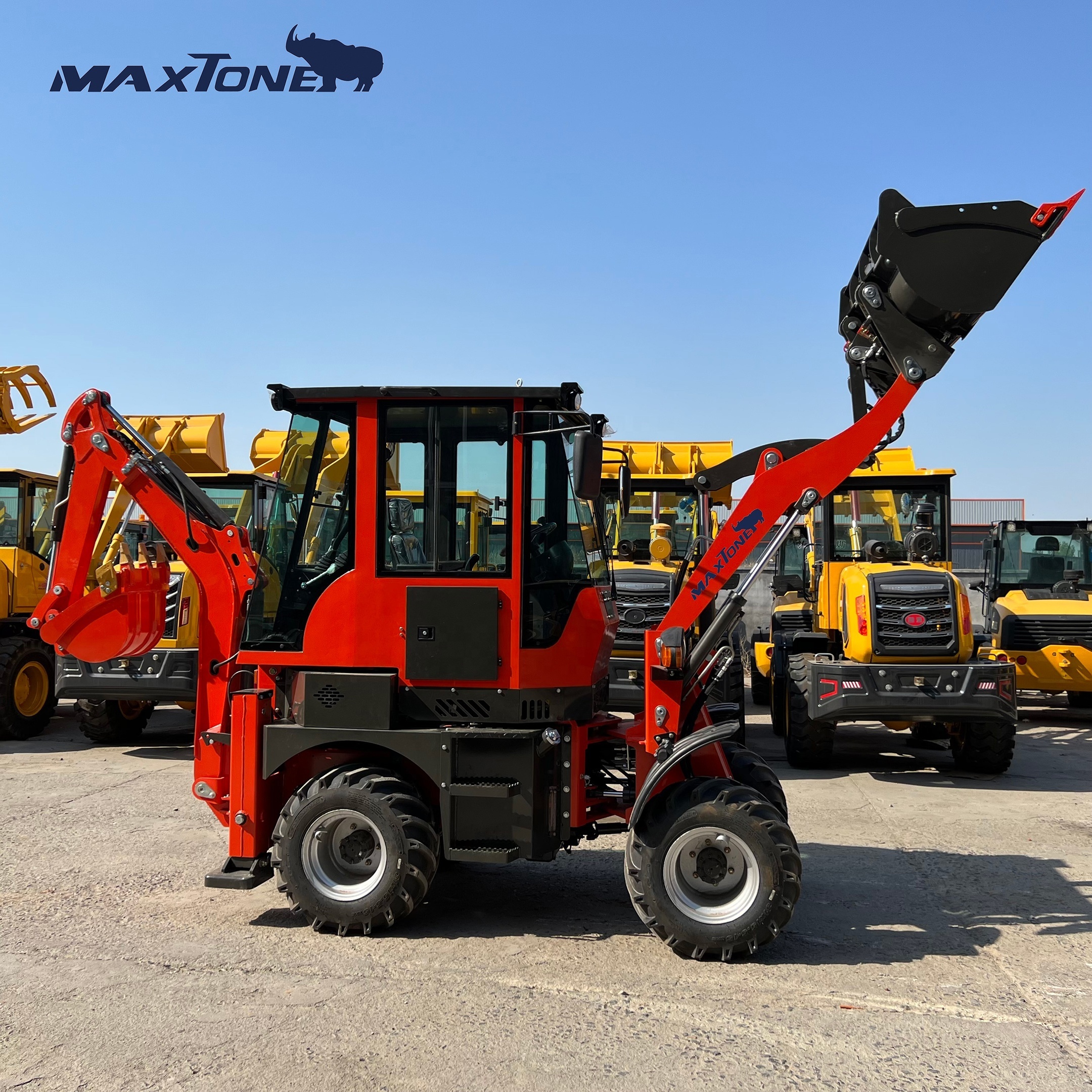 Maxtone carregador de escavadeira backhoe 30-45 price small towable backhoe for sale philippines