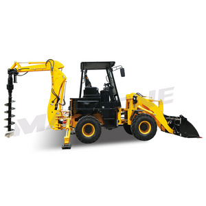 chinese top brand multifunctional backhoe wheel loader and bulldozer WZ45-16 backhoe with front