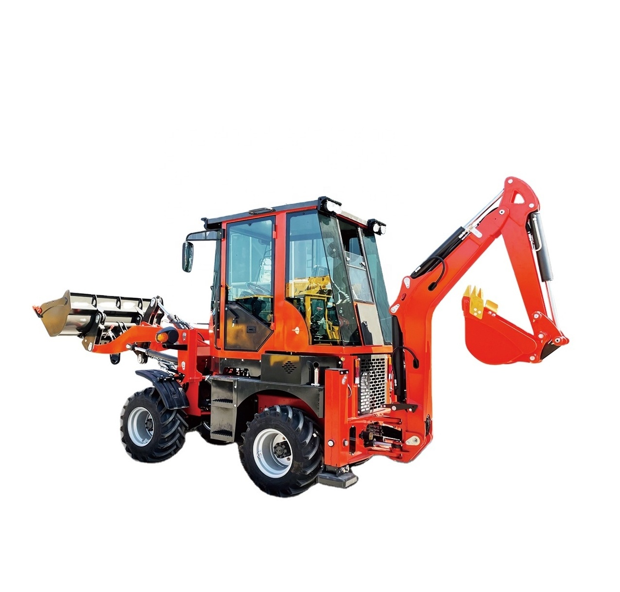 Maxtone road construction machinery 3.5 ton small micro extendable backhoe loader