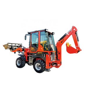 Maxtone road construction machinery 3.5 ton small micro extendable backhoe loader