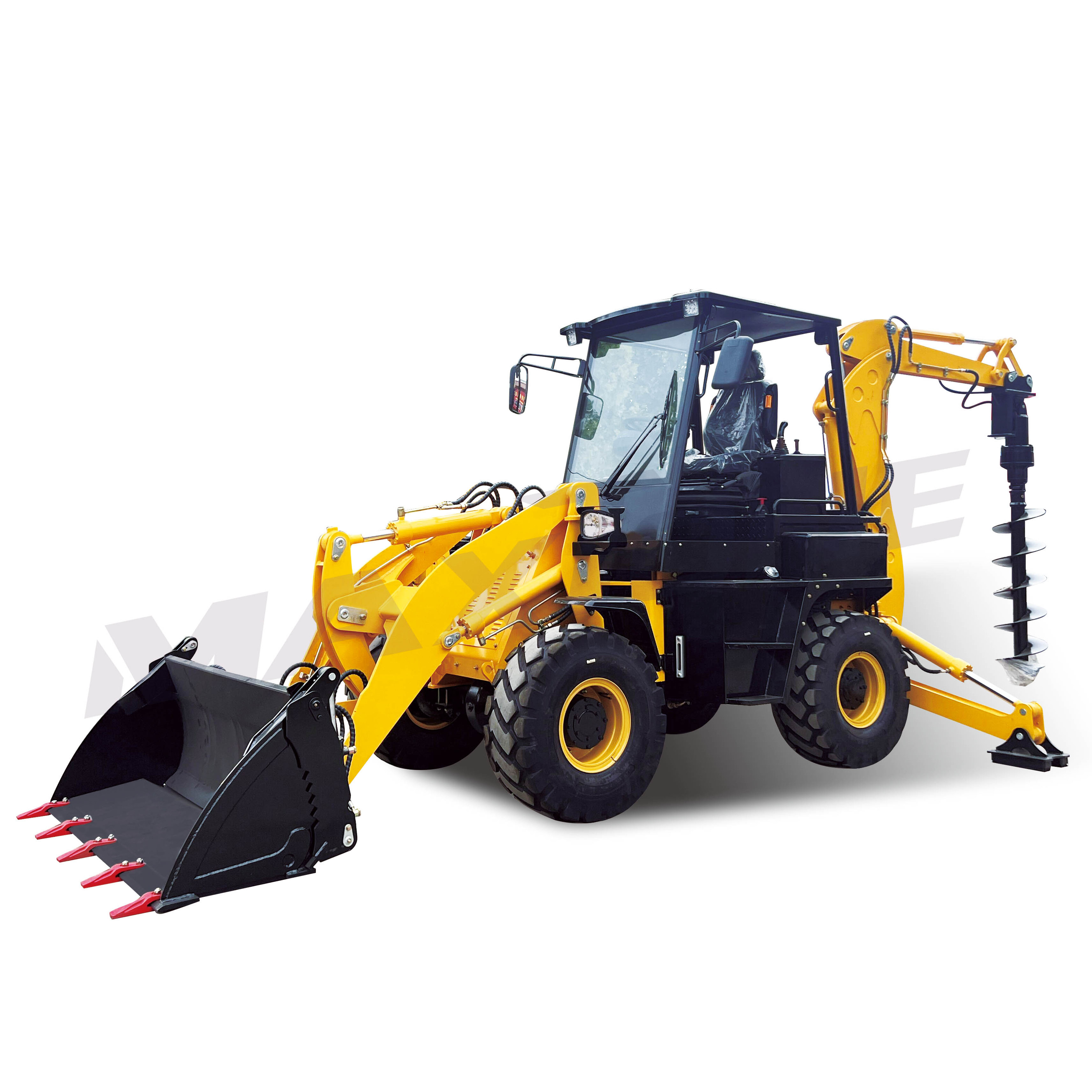 chinese top brand multifunctional backhoe wheel loader and bulldozer WZ45-16 backhoe with front