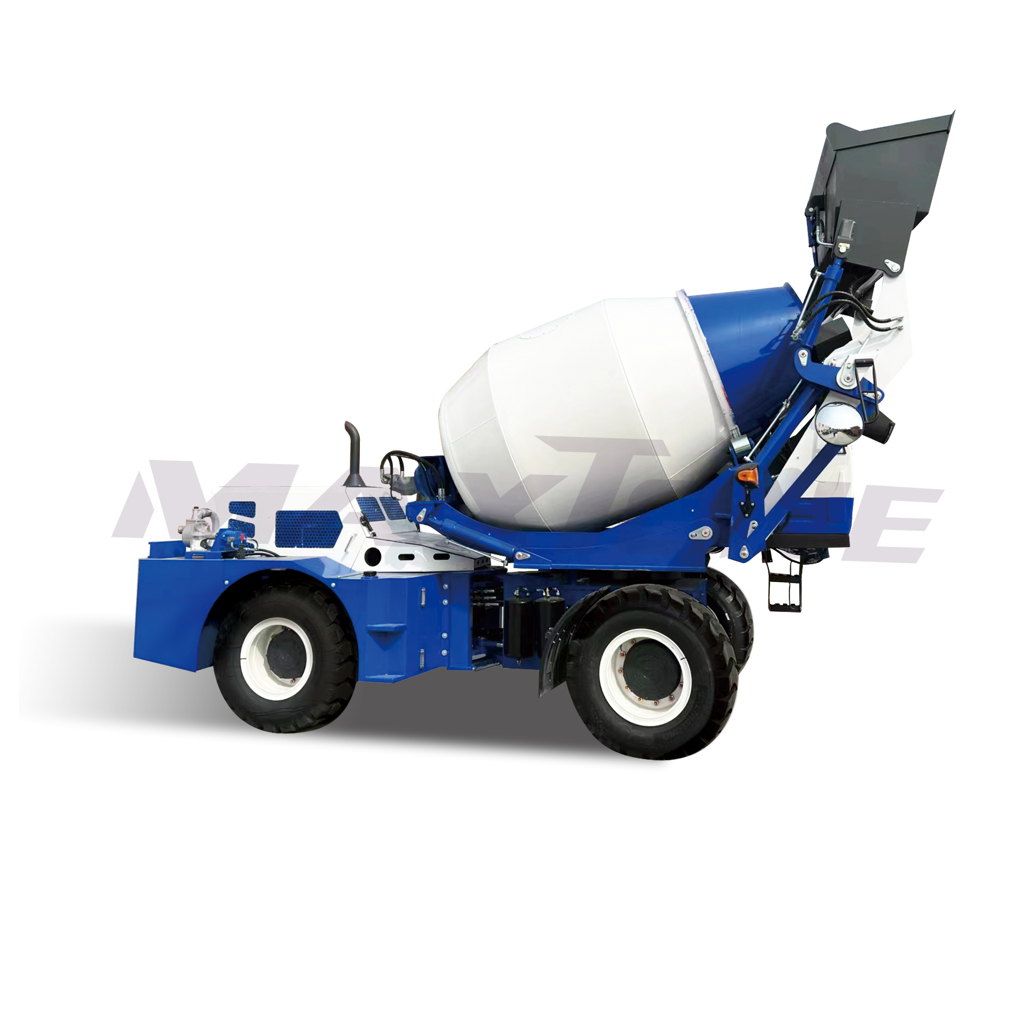 Maxtone mixer 3.2m3 3.2cbm 1.8cubic meter 2.6m3 mounted self loading concrete truck mixer