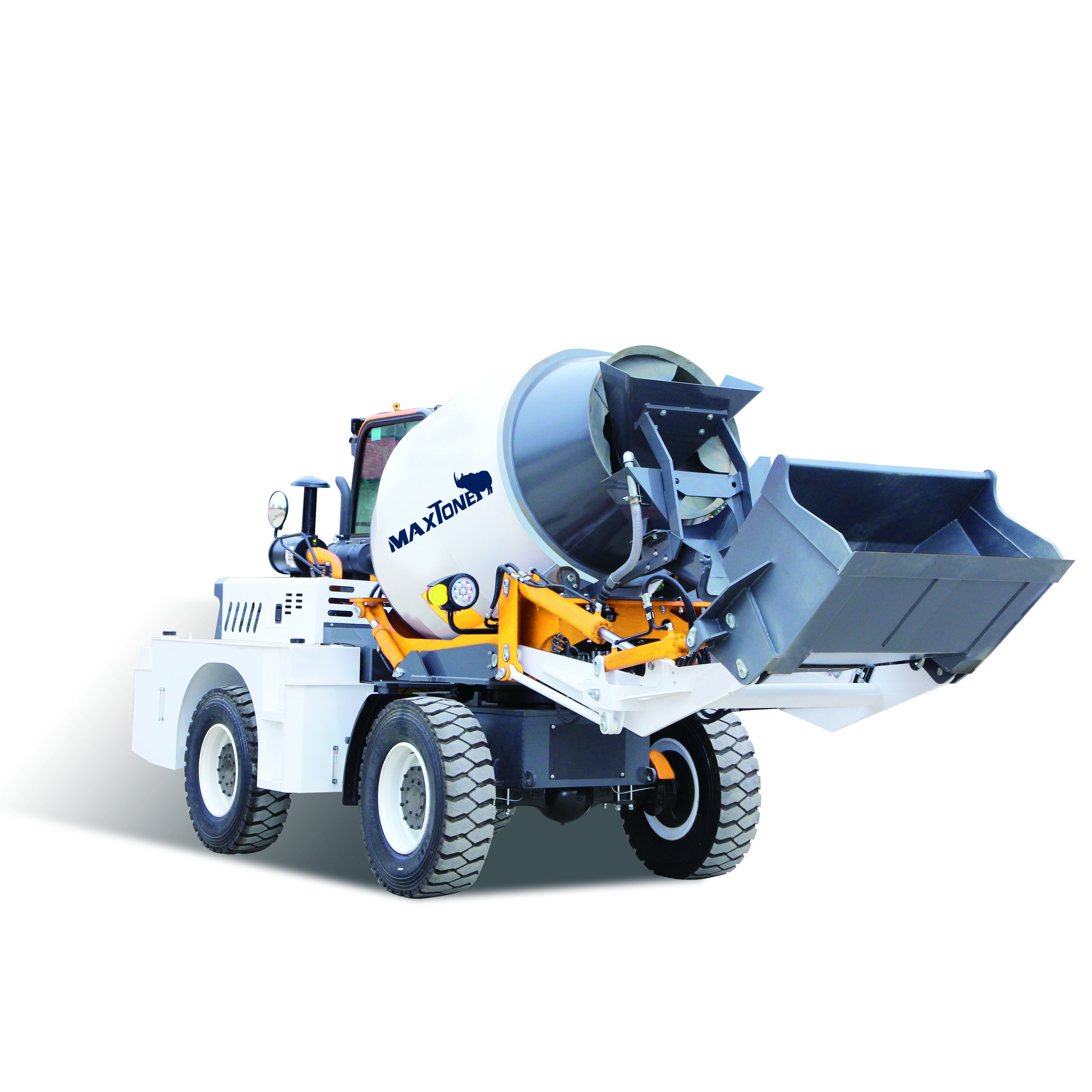 Cement Mixer Truck Concrete Mixing Fully Hydraulic Self Loading Pan Small Ready Mix Concrete Truck Mixer