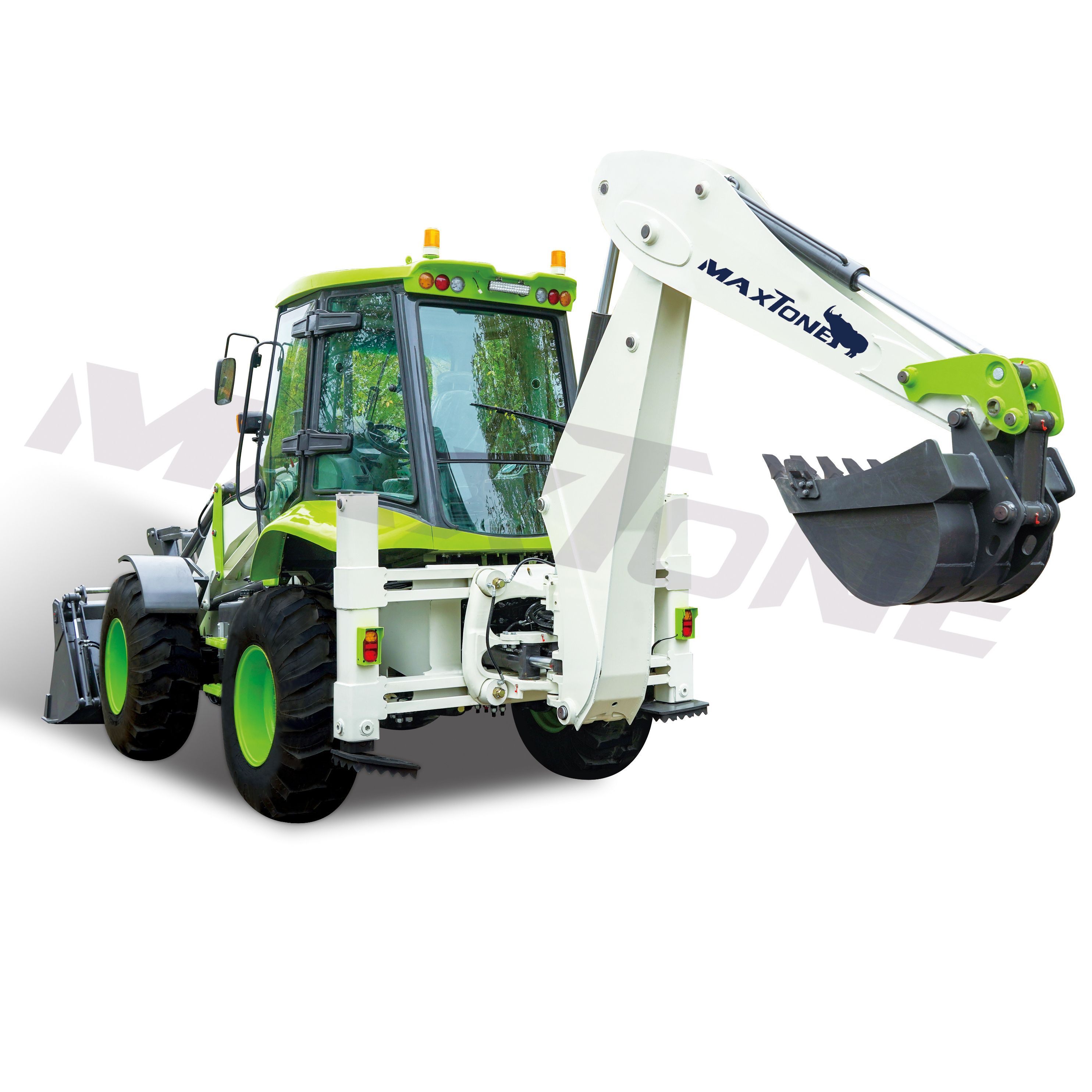 Maxtone R4-cx 4cx sliding steering small wheel drive new loader mini towable backhoe excavator loader for sale