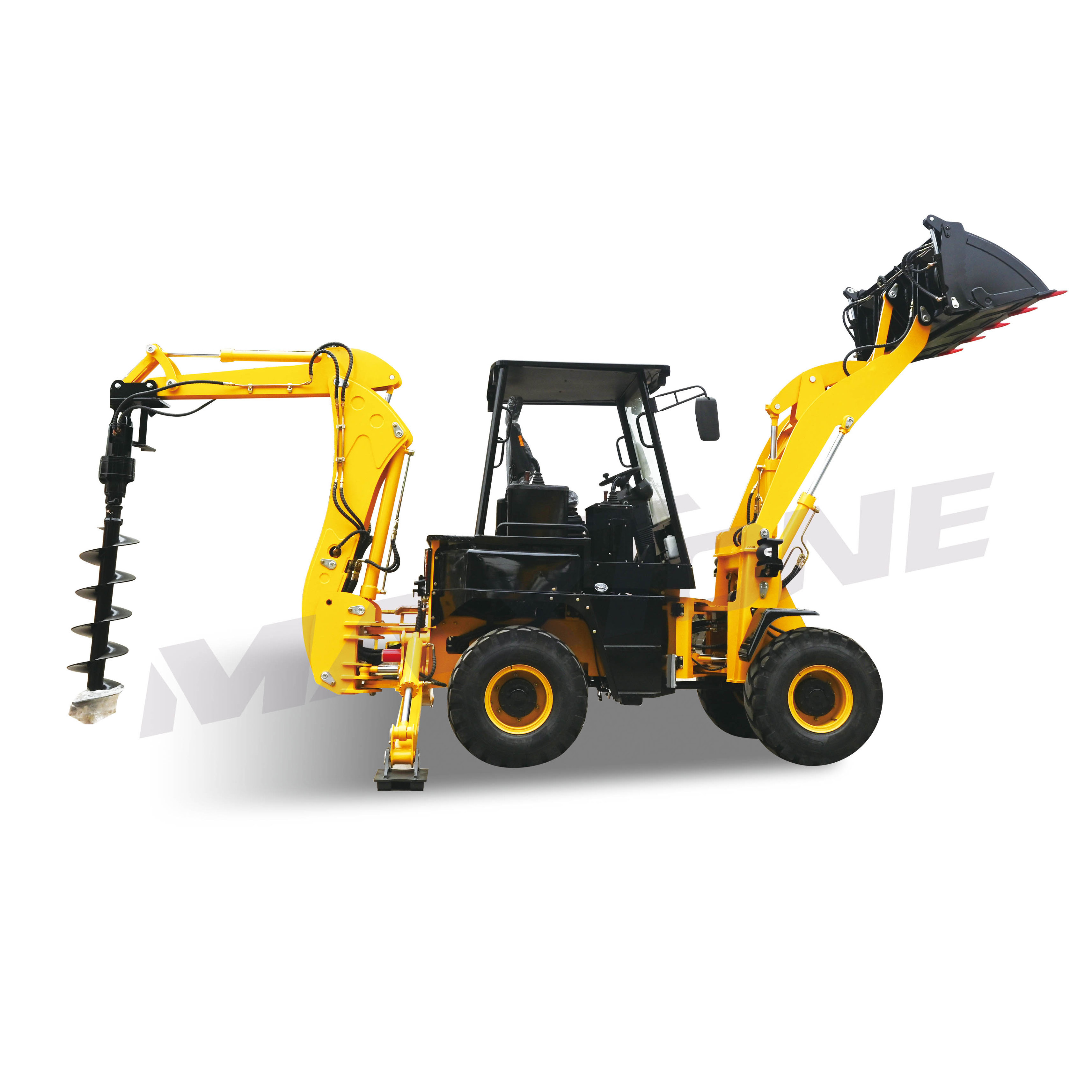 chinese top brand multifunctional backhoe wheel loader and bulldozer WZ45-16 backhoe with front