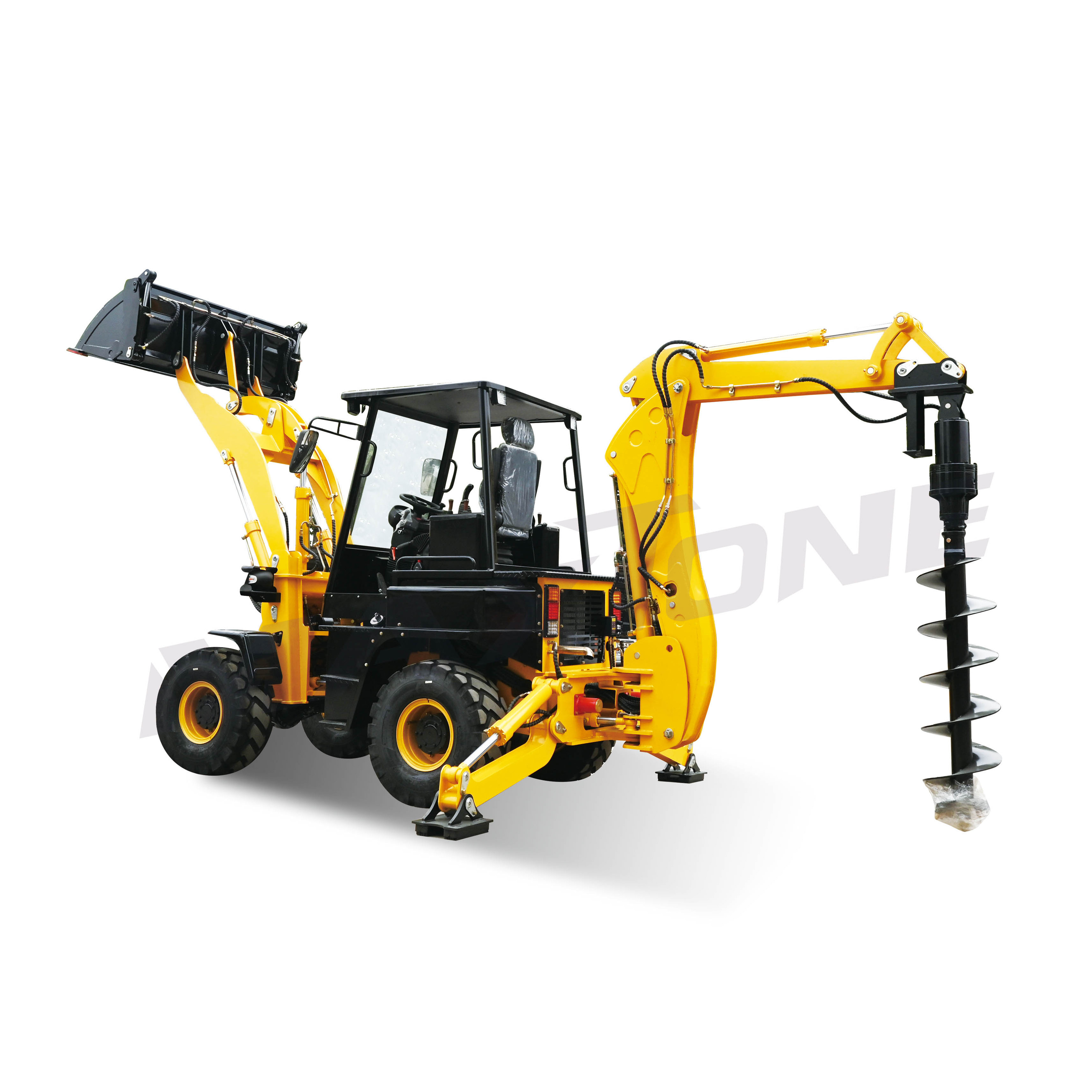 chinese top brand multifunctional backhoe wheel loader and bulldozer WZ45-16 backhoe with front