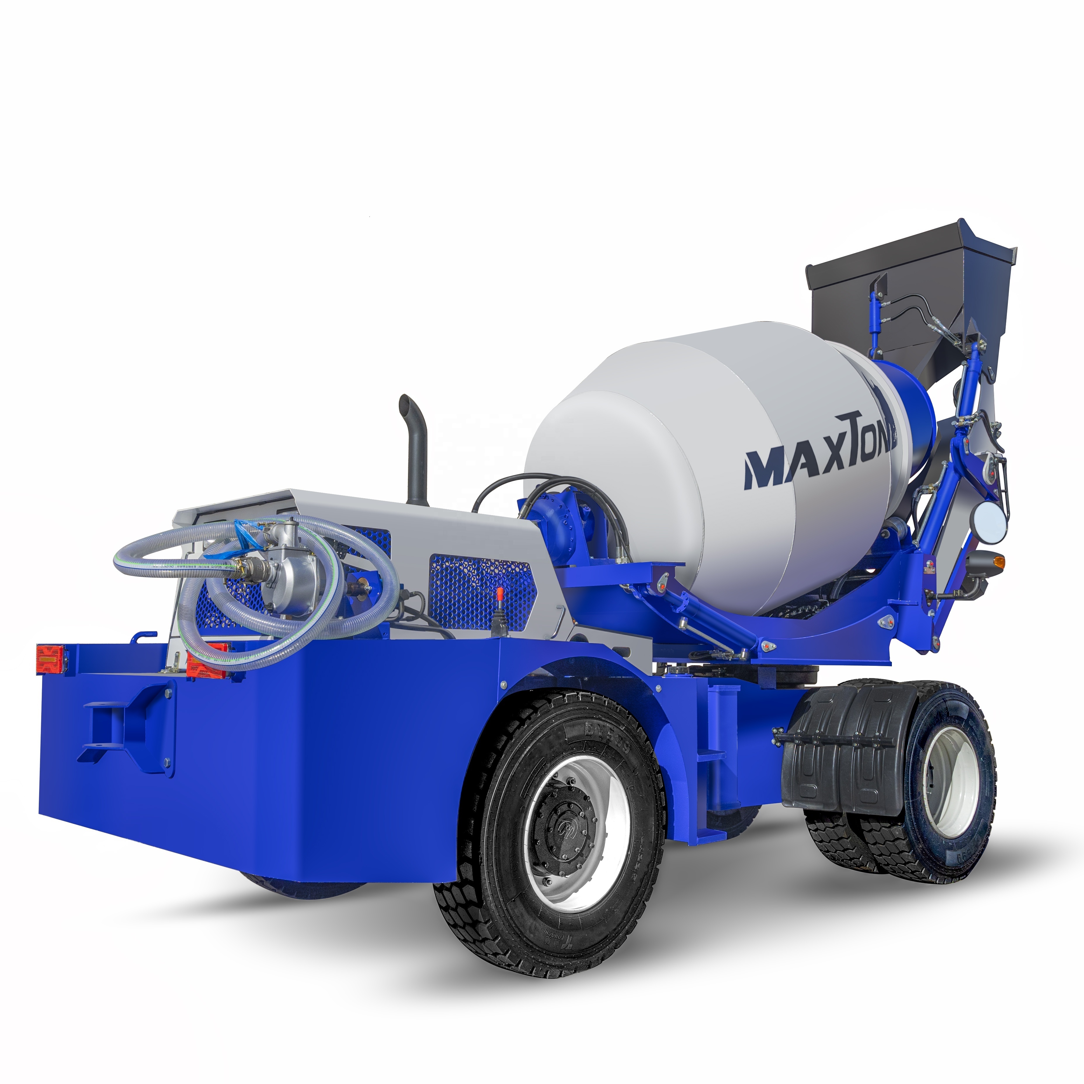 epa4 europe 5 Diesel Engine 4wd self loading  Concrete Mixture Machine mini automatic loading cement mixer