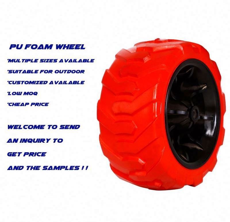 Small Pu EVA foam kids stroller wheel for tricycle wheelbarrow PU foam wheel