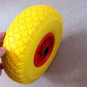 Small Pu EVA foam kids stroller wheel for tricycle wheelbarrow PU foam wheel