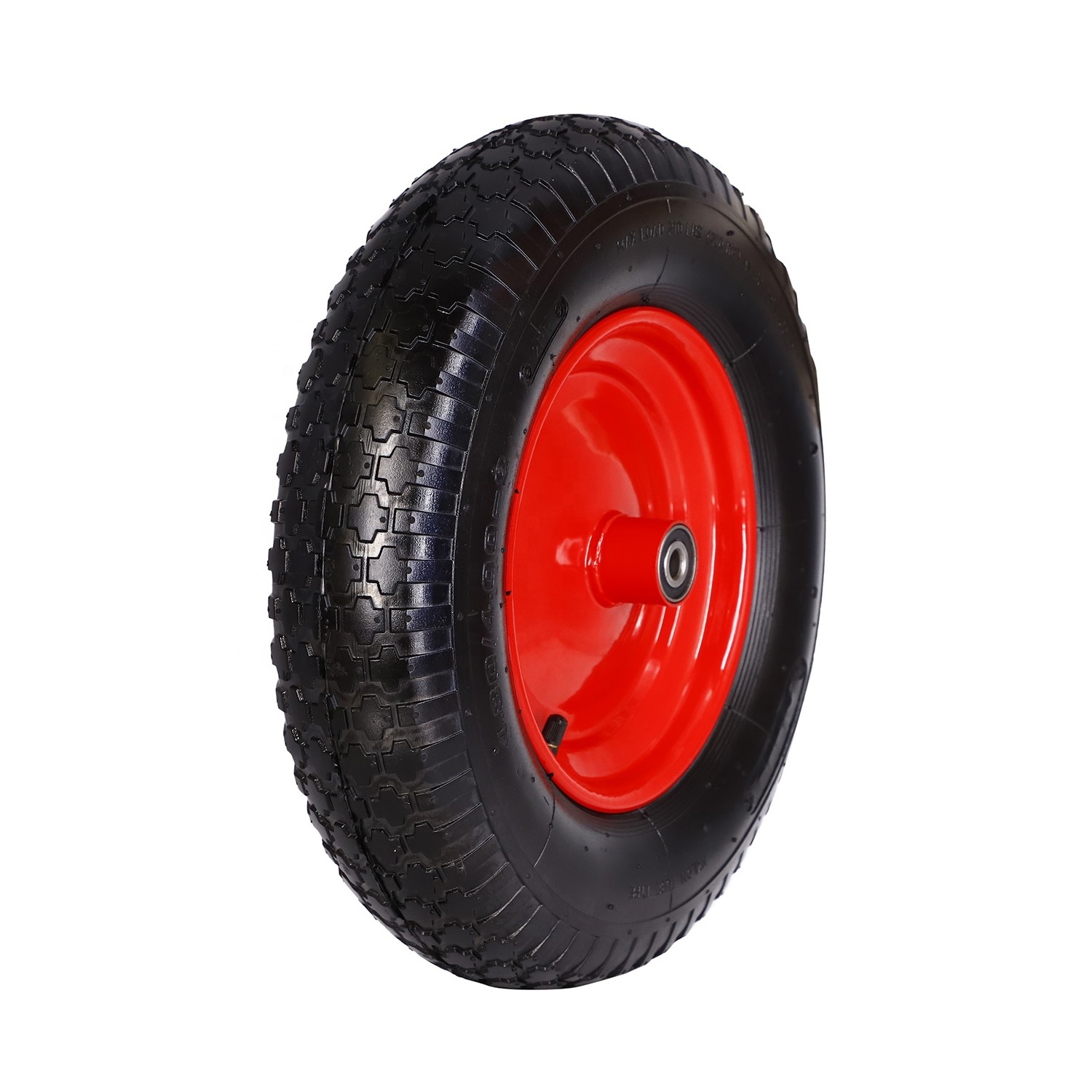 350mm (14-Inch) Pneumatic Wheelbarrow Wheel 3.50-8 Replacement Tyre for Wheelbarrow/Truck/Trolley