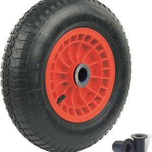 350mm (14-Inch) Pneumatic Wheelbarrow Wheel 3.50-8 Replacement Tyre for Wheelbarrow/Truck/Trolley