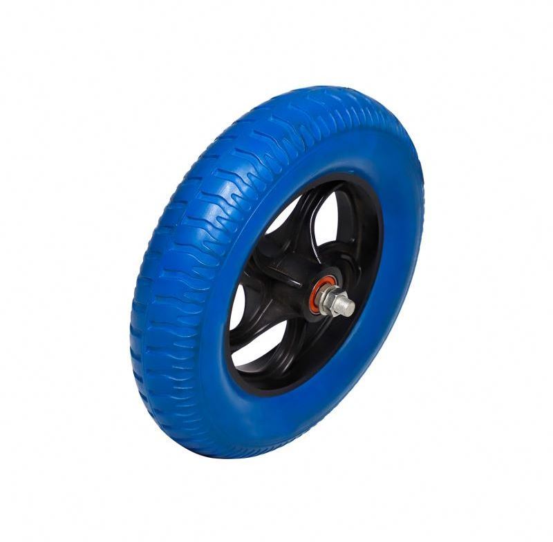 Solid rubber wheelbarrow wheel Puncture Proof Tyre PU foam wheel