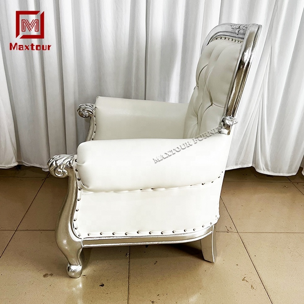 China Golden Hotel's High-Back Antique Pedicure Throne Chairs Royal King Queen Wedding Sofa Rental