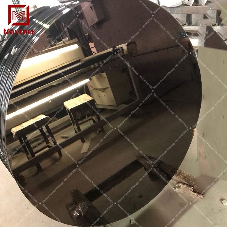 Modern round Mirrored Tempered Glass Table Top for Wedding Dining Office Home Furniture Event Decor