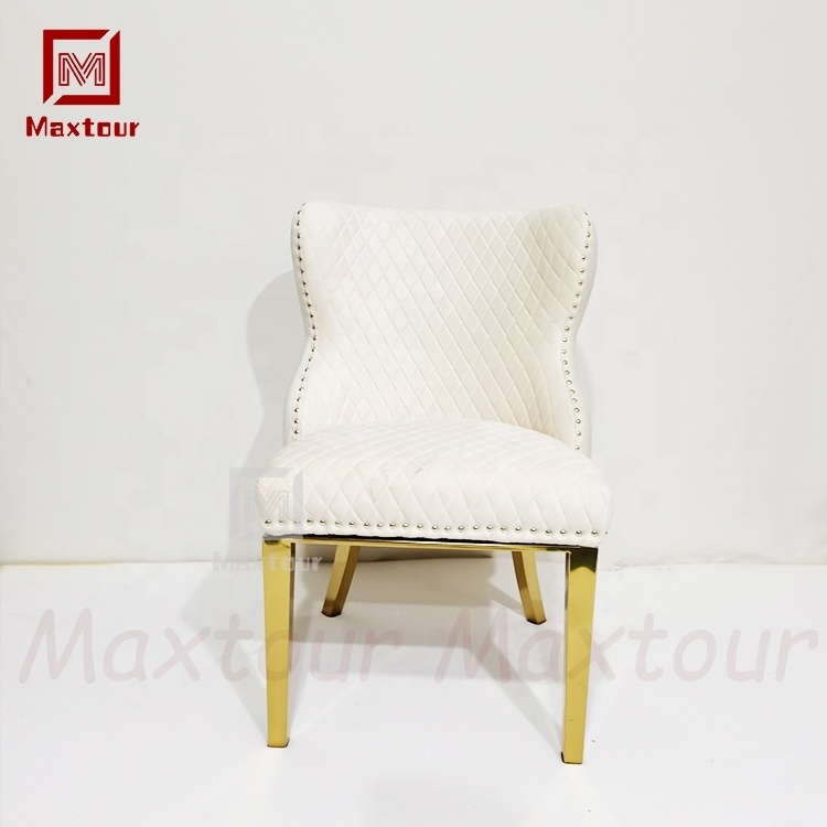 Luxury Decorative Chair With Special Design Gold Lion Ring Back Throne Home Use Dining Chairs