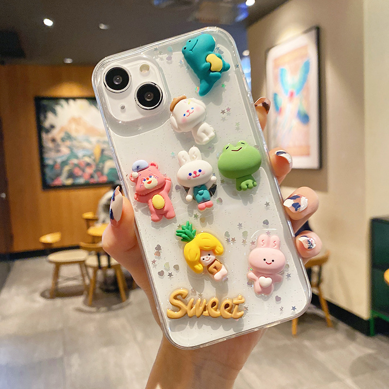 MAXUN Popular Mobile Case Cute Anti-shock 3D Cartoon Phone Case For Samsung XiaoMi 11/12  Note 8 Pro 8T Note 9 Pro 9S 9C 9A