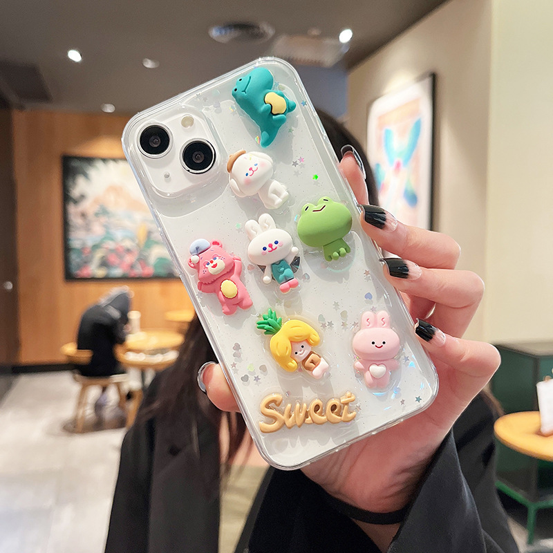 MAXUN Popular Mobile Case Cute Anti-shock 3D Cartoon Phone Case For Samsung XiaoMi 11/12  Note 8 Pro 8T Note 9 Pro 9S 9C 9A