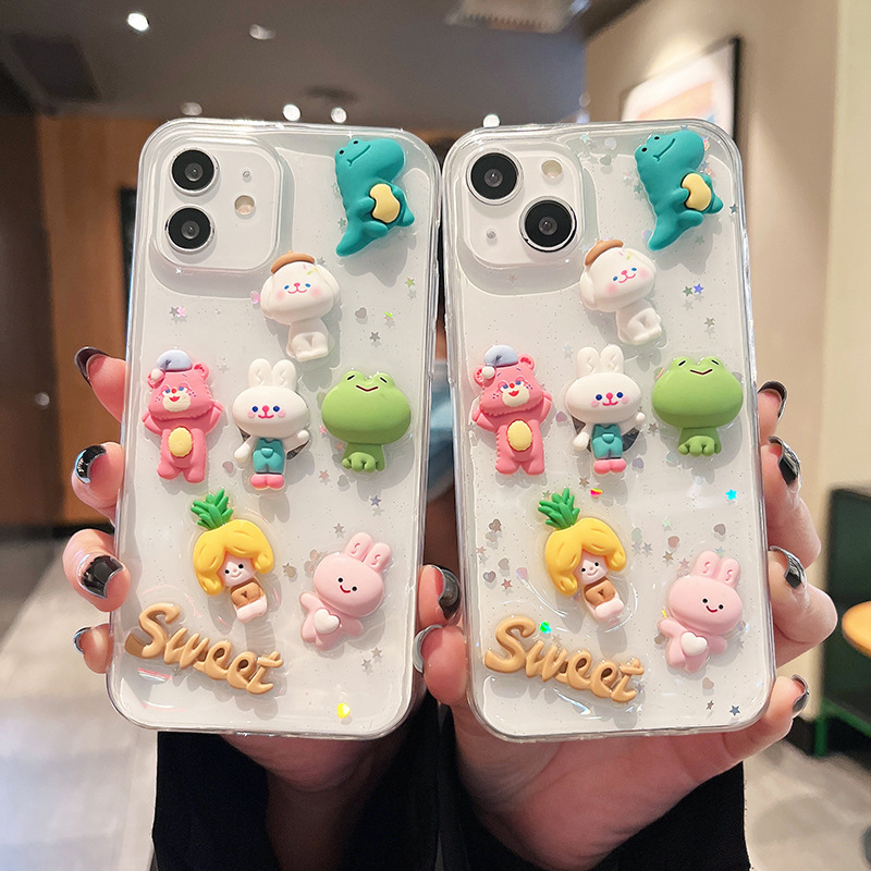 MAXUN Popular Mobile Case Cute Anti-shock 3D Cartoon Phone Case For Samsung XiaoMi 11/12  Note 8 Pro 8T Note 9 Pro 9S 9C 9A