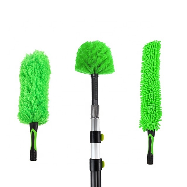 flexible microfiber  Cobweb Duster fpr Household Cleaning Kit Microfiber brush for window squeegee cleaning