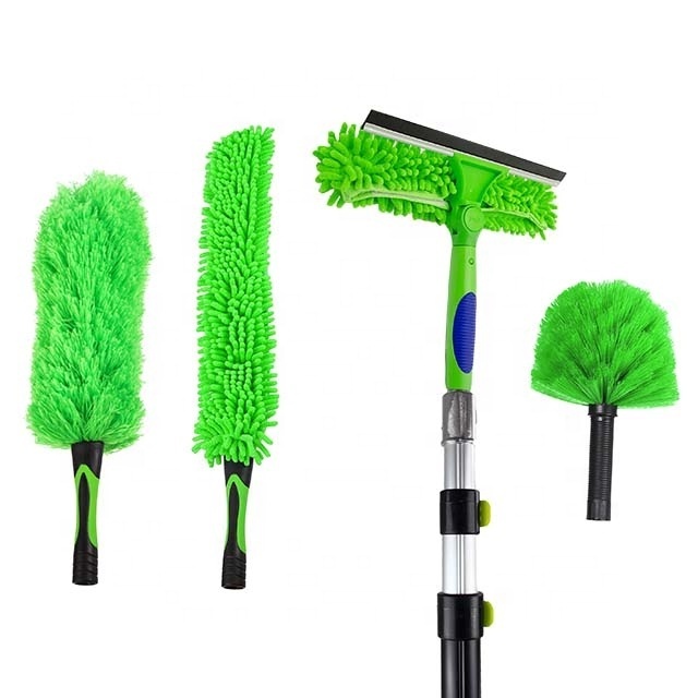 flexible microfiber  Cobweb Duster fpr Household Cleaning Kit Microfiber brush for window squeegee cleaning