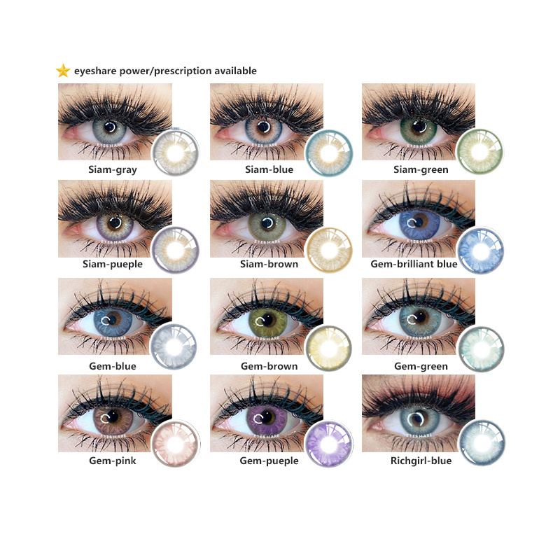 Lenses Case Contact Lenses Box Soft Glasses eye contact lenses Color Lens Brown Cycle Origin Certificate Center Quality Size