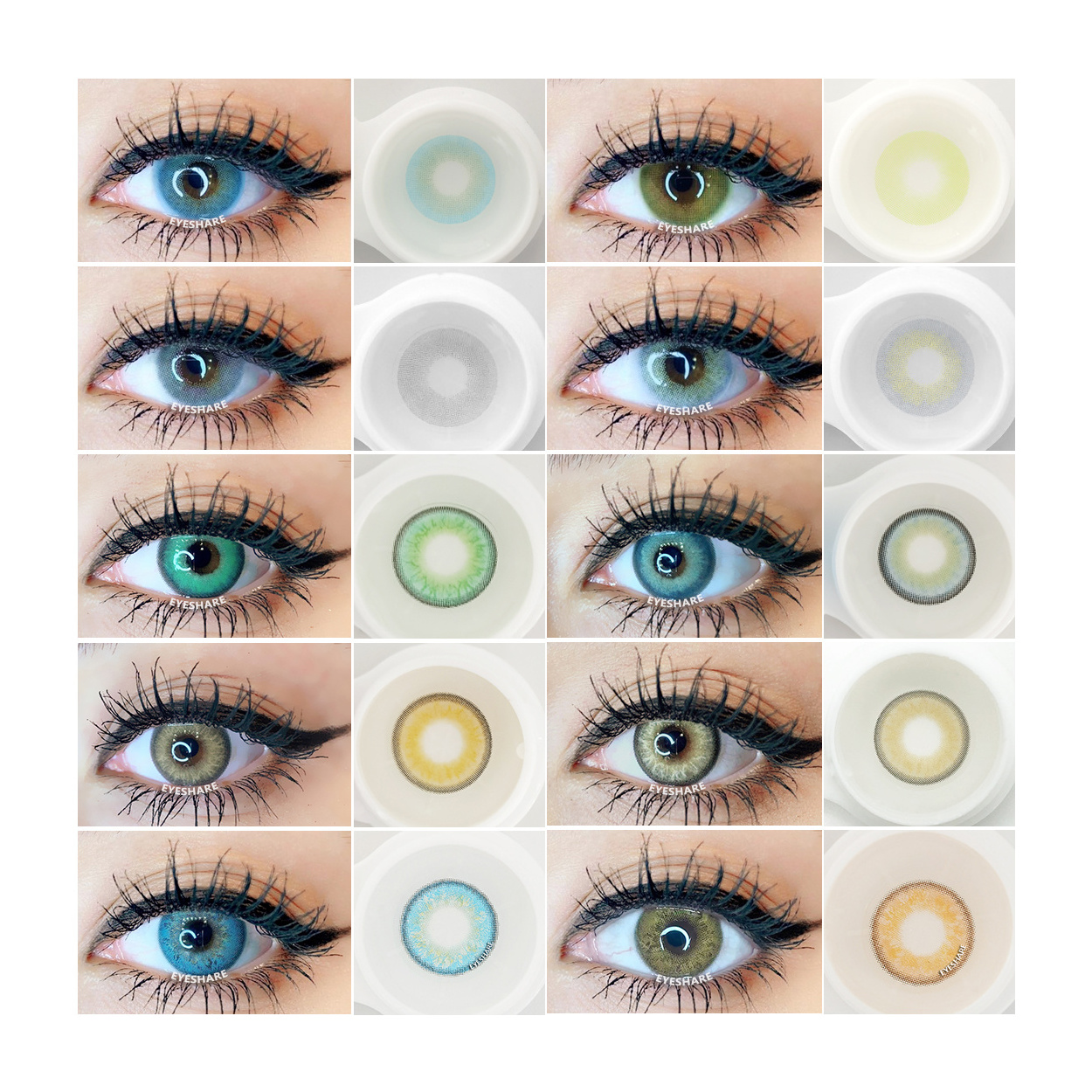 EYESHARE Color Contact Lenses Urban Use Cycle Eye Makeup Cosmetics Contacted Lens for Cosplay Beauty Colored Lenses Contacts