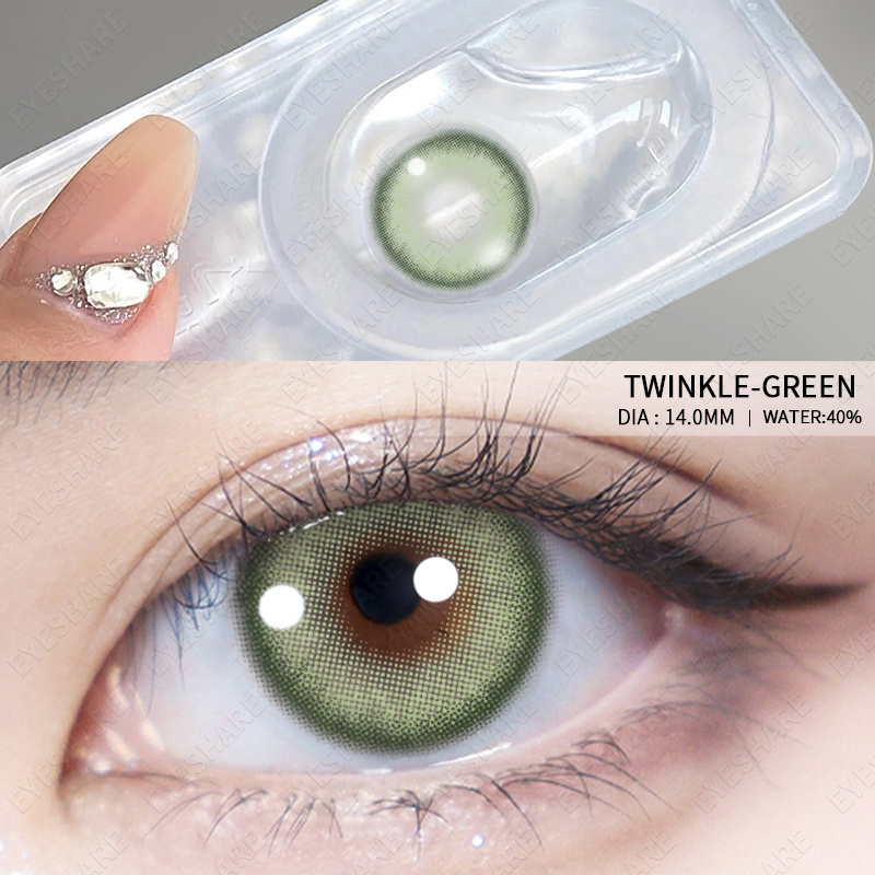 Eyeshare Lentes De Contacto Natural Eyes Colored Lens Cosplay Cosmetic Eyes Lens Heart-shaped Color Contacts Lenses