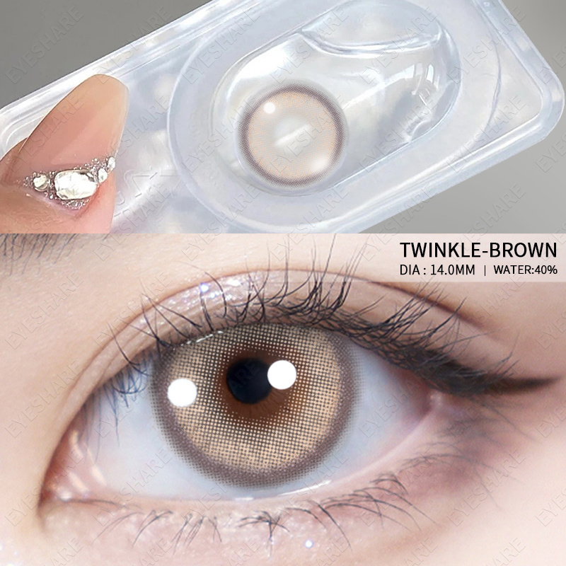 Eyeshare Lentes De Contacto Natural Eyes Colored Lens Cosplay Cosmetic Eyes Lens Heart-shaped Color Contacts Lenses