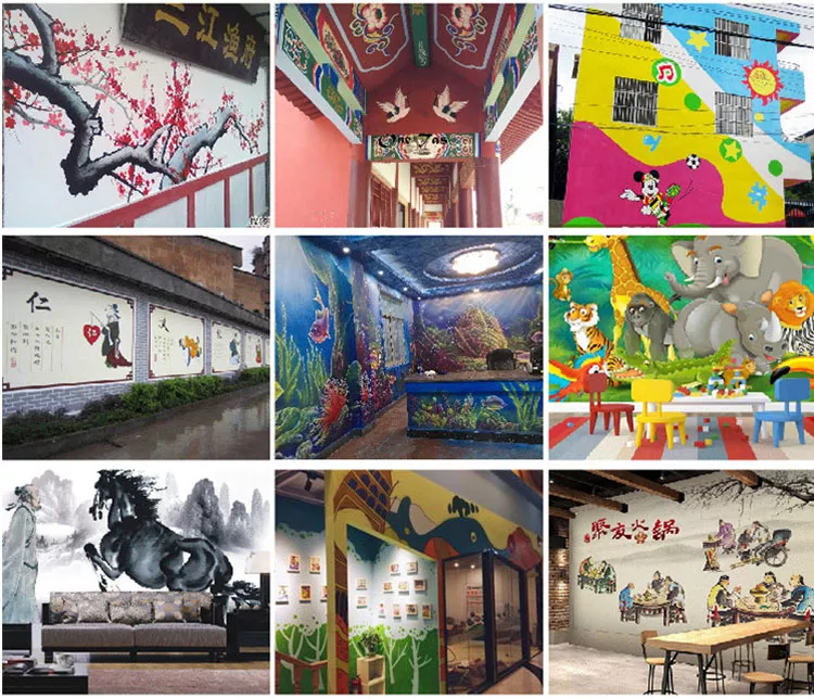 Industrial wall and ground dual-purpose locomotive parking space graffiti inkjet printer ground printer wall painting machine