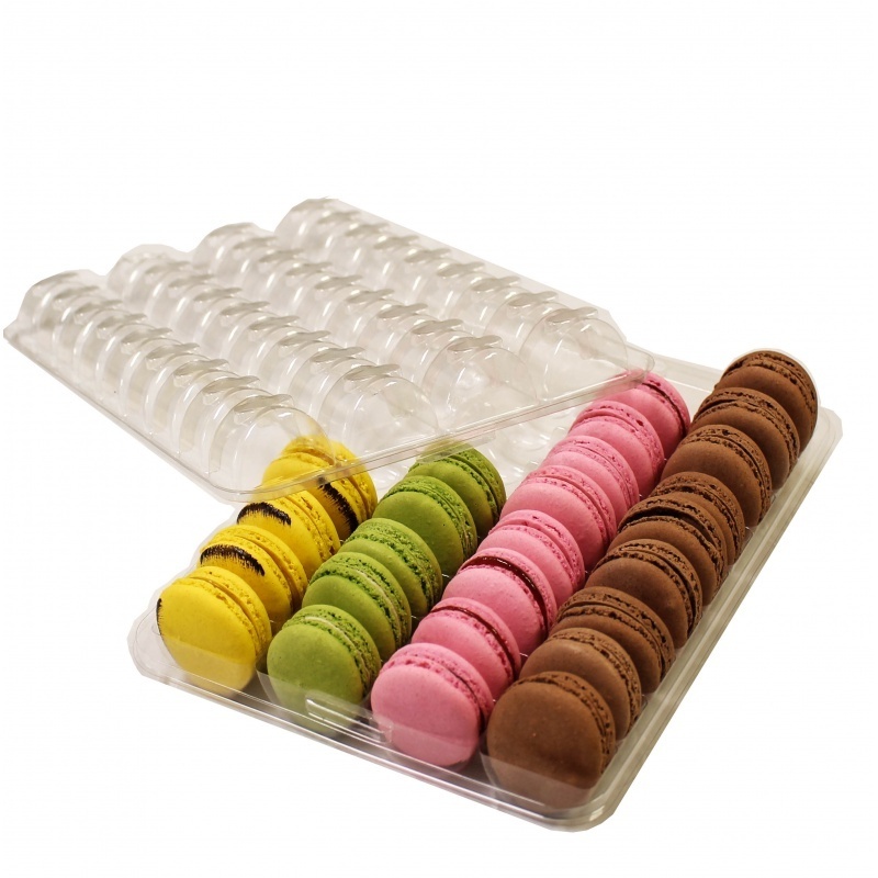 VONVIK Acrylic Macaron 4 Tray Acrylic Stand Clear Cookie Display Bakery Holder