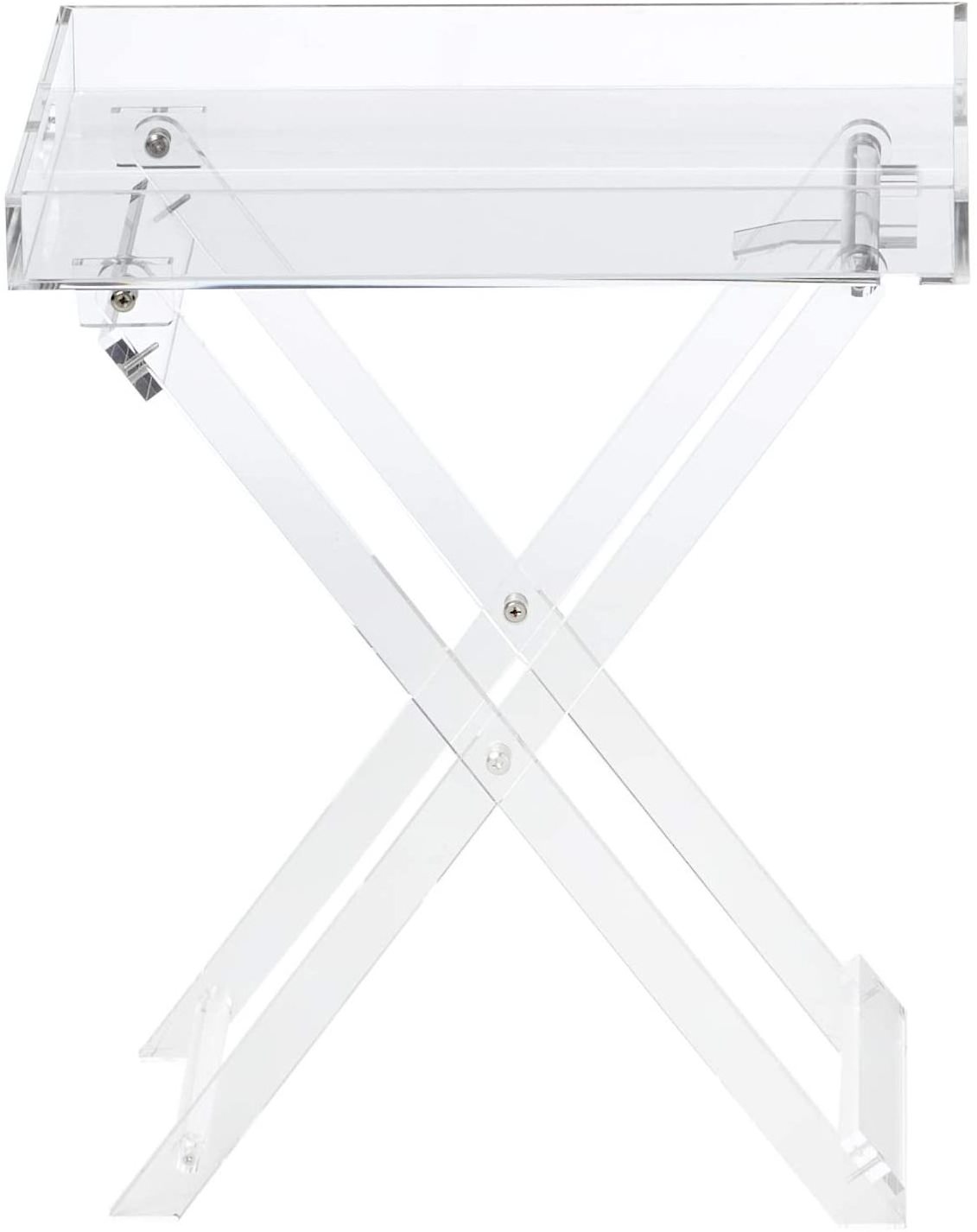 VONVIK Clear Custom Acrylic Folding Tray Table