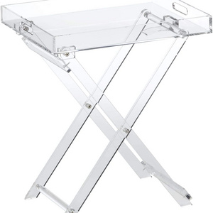 VONVIK Clear Custom Acrylic Folding Tray Table