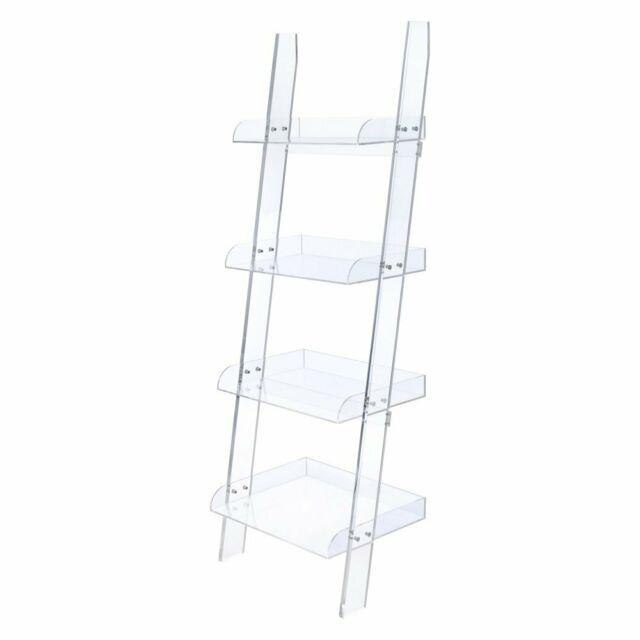 VONVIK Decoration Acrylic Bookshelf Storage Ladder Child Bookcase Design