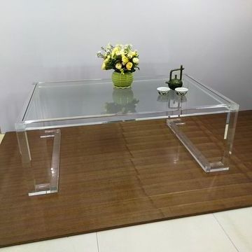 VONVIK China Made Factory Wholesale Lucite Coffee Table Acrylic Coffee Desk