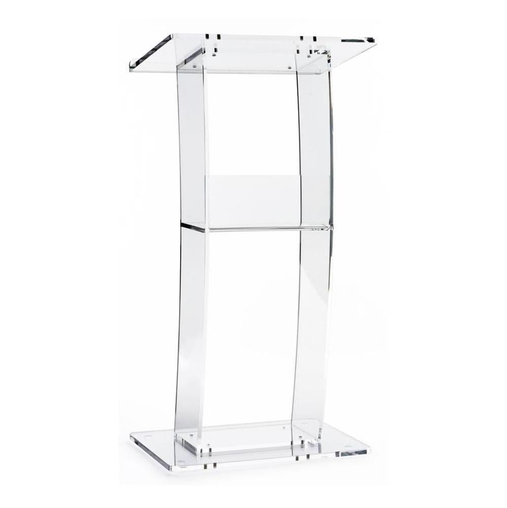 Floor-Standing Clear Acrylic Podium Lectern