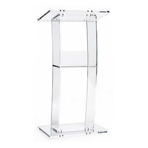 Floor-Standing Clear Acrylic Podium Lectern