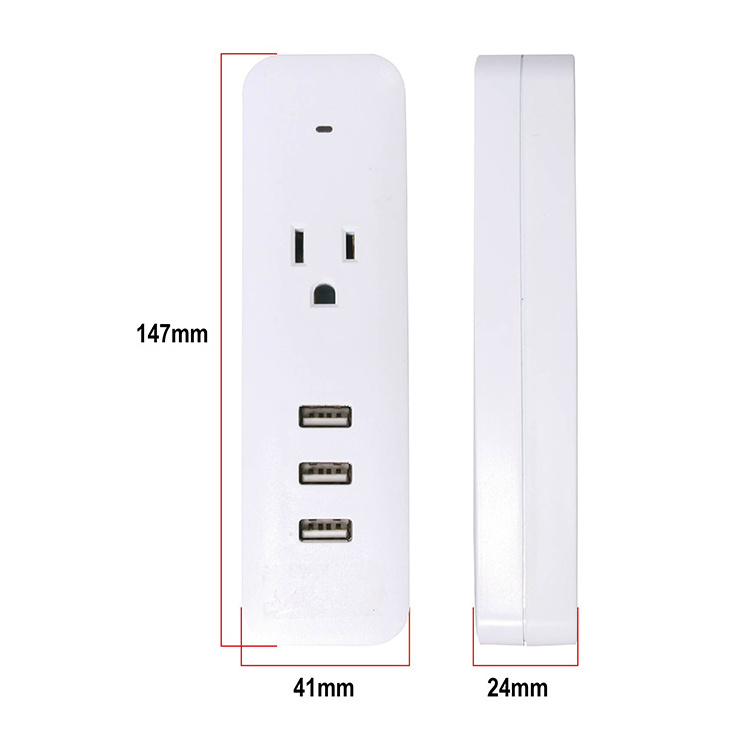 13 amp socket 245J surge protector plugs with spt wire socket