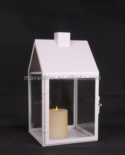 Customized White house shaped metal lantern