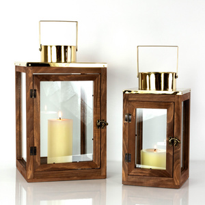 Handmade candles lantern selling wood candle holders for modern home accessories  candle holder lanterns