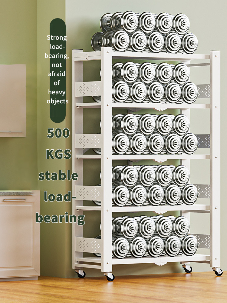 Movable Kitchen Racks Storage on Wheels Heavy Duty metal storage racks for Kitchen storage racks shelving units