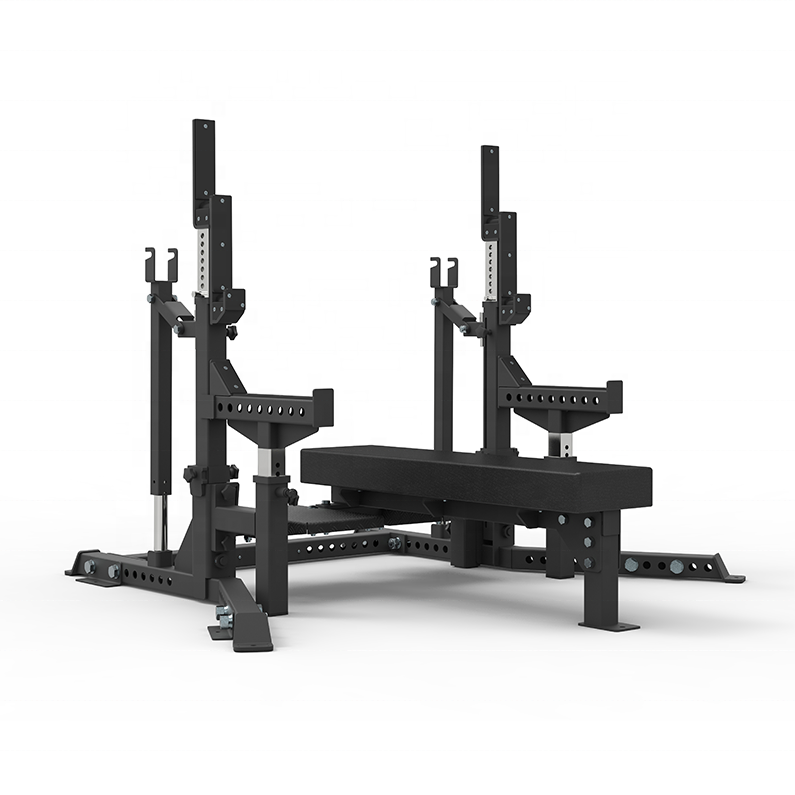 Gym Home Equipment Weightlifting Heavy Duty Adjustable Gym Bench IPF Combo Rack