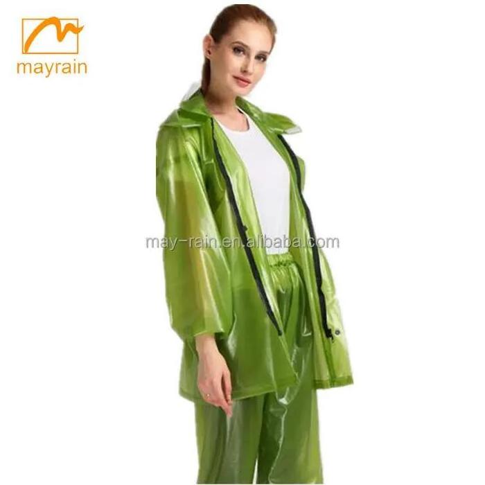 Customized logo printed promotion women adult rainsuit rain suits for men