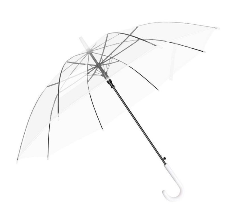 High quality Auto Open Nice Price Transparent Emergency Use One time umbrella Clear POE Umbrella Ladies Umbrella