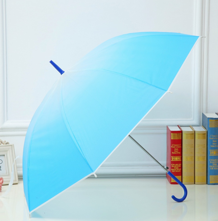 Hot sale Automatic Kid Wholesale rain umbrella transparent Fashion Colorful POE Straight Clear promotional auto open Umbrella