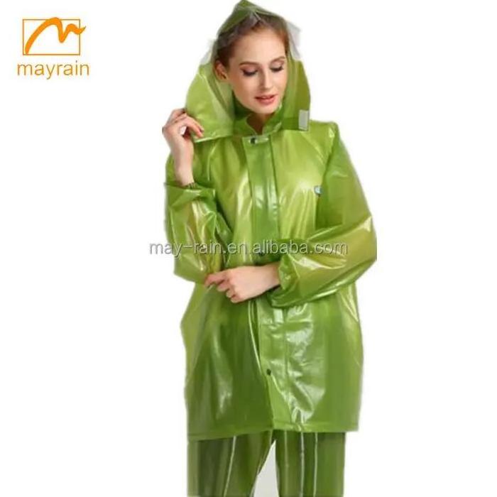 Customized logo printed promotion women adult rainsuit rain suits for men