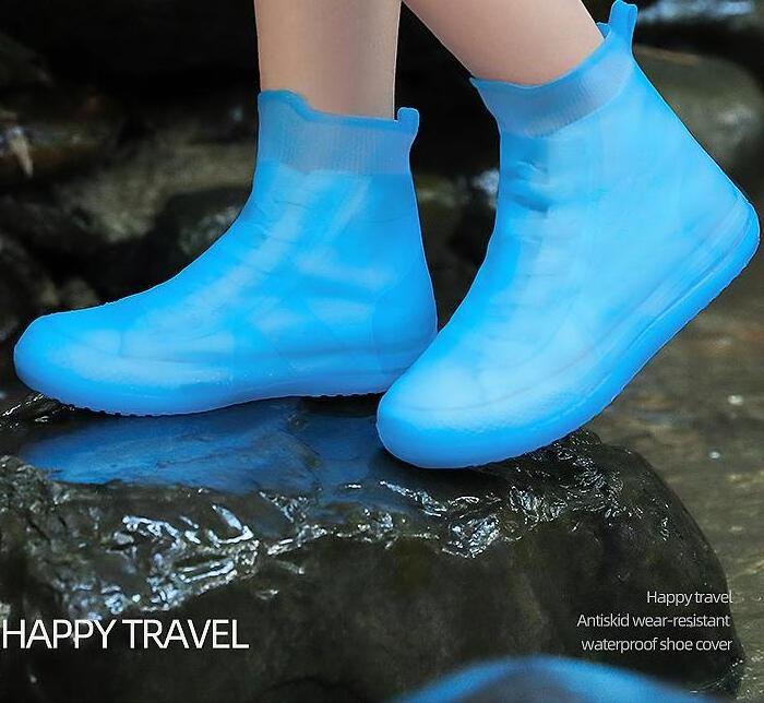 Silicone Waterproof Shoe Protectors Reusable Shoes Covers Overshoes Portable Shoes Rain Cover