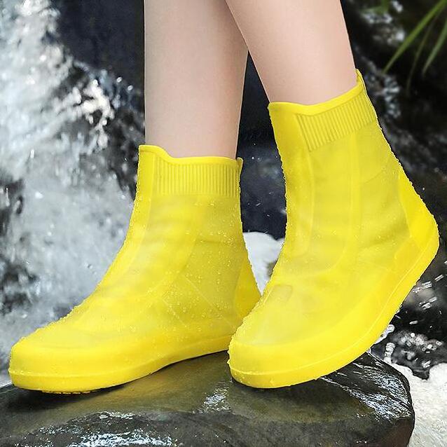 Silicone Waterproof Shoe Protectors Reusable Shoes Covers Overshoes Portable Shoes Rain Cover