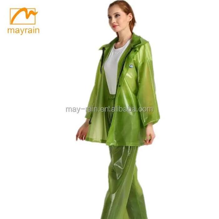 Customized logo printed promotion women adult rainsuit rain suits for men